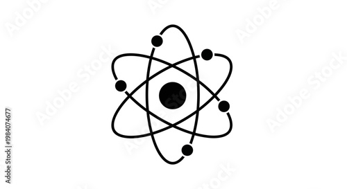 Atom Structure with Electron Orbitals.