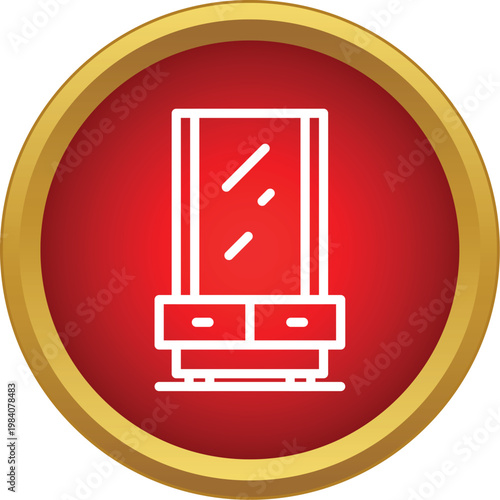 Dressing table with mirror and drawers for beauty and grooming