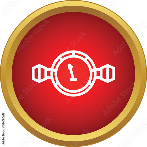 Water meter icon illustrating utility measurement and resource management