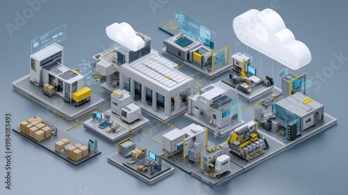 Connected Factory Automation Systems With Cloud Integration Digital Network Technology