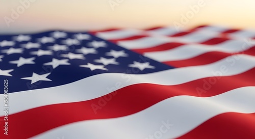 Happy independence day usa vibrant american flag waving celebrating freedom and patriotism