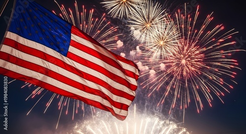 Spectacular happy independence day usa fireworks display celebrating freedom with vibrant colors