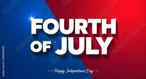 Happy independence day usa vibrant fourth of july celebration graphic for american freedom and patriotism