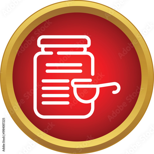 Protein supplement jar and scoop visualizing fitness nutrition and bodybuilding lifestyle