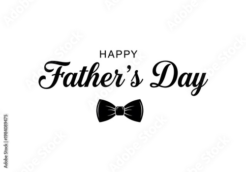 Hand-drawn card celebrating father's day with glasses and message