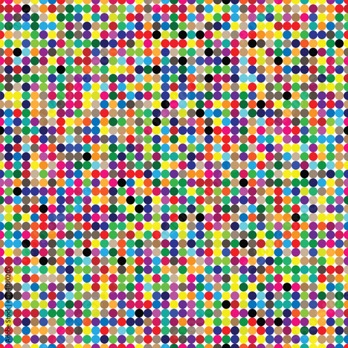 Colorful polka dot pattern abstract background with small circles in random arrangement vibrant and playful design for digital and print vector illustration