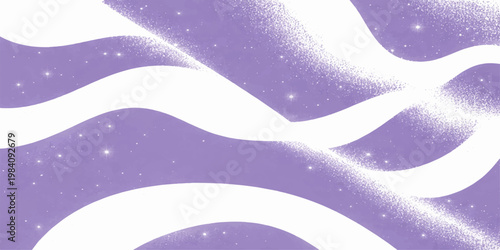 Abstract ethereal illustration depicts abstract wave-like shapes, evoking a sense of calm and movement. with delicate texture, adding depth and visual interest.  