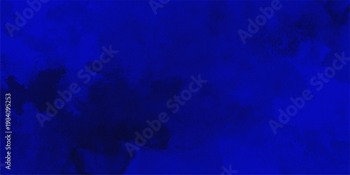 Bild auf Leinwand An abstract blue world map background featuring a watercolor paint texture and g
