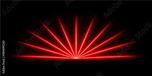 An abstract design of a bright red star explosion featuring glowing orange fire and light patterns against a black space background texture to create a motion energy shine wallpaper