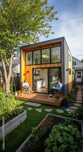 Modern Backyard ADU - A Stylish and Sustainable Living Space.