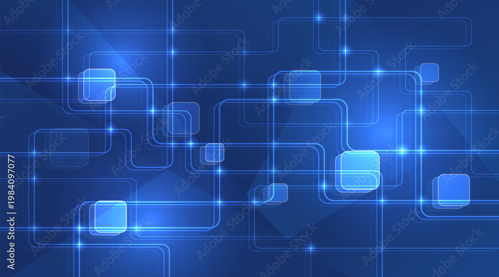 Obraz premium Blockchain for information transfer. Modern methods for storing and transmitting large volumes of data. A sketch for creative use.