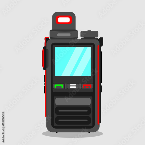 walkie talkie outdoor equipment illustration