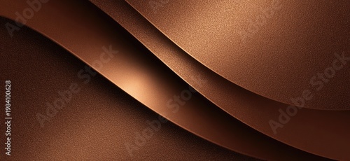 A flowing arrangement of textured, bronze-toned layers creates a sophisticated and modern visual.
