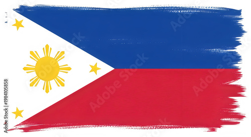Philippine flag illustration celebrating flag day with national pride and patriotic symbolism