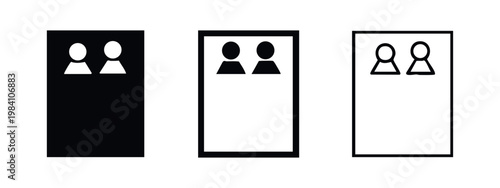 Staff directory document icons for human resources and teamwork