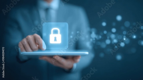 The administration views a file on a tablet to stop an attack, keeping computing power at a standard to reach the goal.