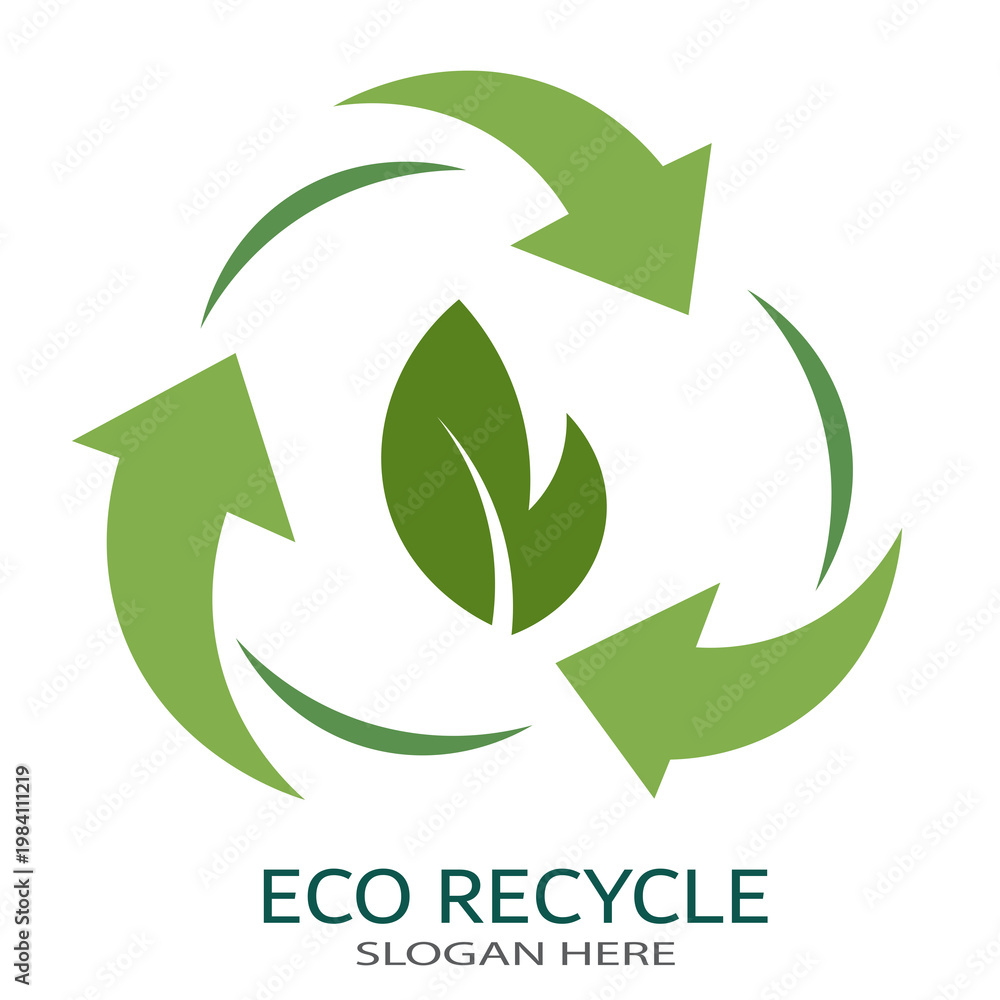 Fototapeta premium eco friendly logo design