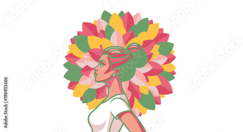 Vibrant illustration of a dancing figure.