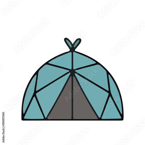 Geodesic Dome Tent Icon