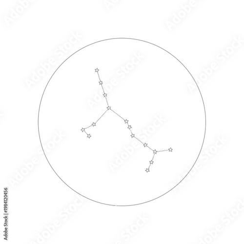 Cancer Constellation Zodiac Sign Astrology Star Chart Icon