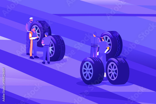 Tire Strategy Decision Moment With Different Compo