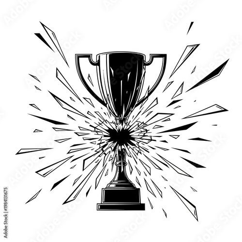 Shattered Trophy, Explosion of Victory, Symbol of Triumph and Failure