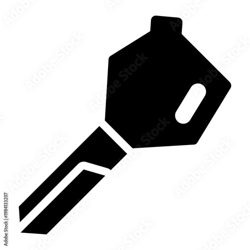key glyph icon. ignition tool. vehicle starter. security access.