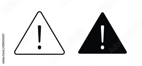 attention sign editable stroke outline vectors. EPS10