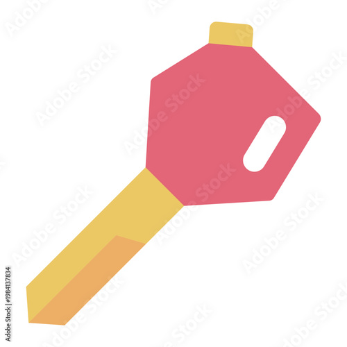 key flat icon. ignition tool. vehicle starter. security access.