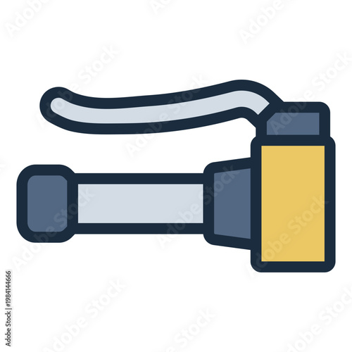 brake filled line icon. lever control. slowing device. handlebar equipment.