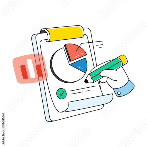 An icon design of business repo 