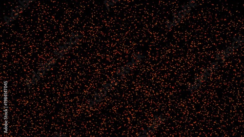 Million hearts particles and element fast blink and faded on the black screen, love theme