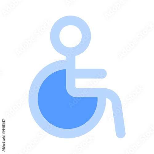 Vector of Wheelchair Accessibility Symbol Icon_DuoTone Icon