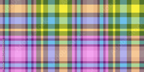 Multicolor Seamless Tartan Plaid Pattern, Scottish Check for Textile and Web Design