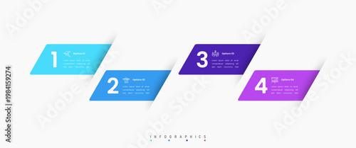 Vector Infographic label design template with icons and 4 options or steps. Can be used for process diagram, presentations, workflow layout, banner, flow chart, info graph.