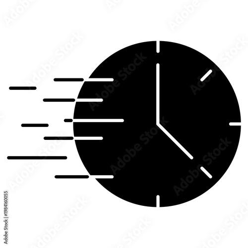 Express Delivery Icon, Fast Shipping Symbol, Courier Service Logo, Quick Parcel Transport, Rapid Delivery Concept