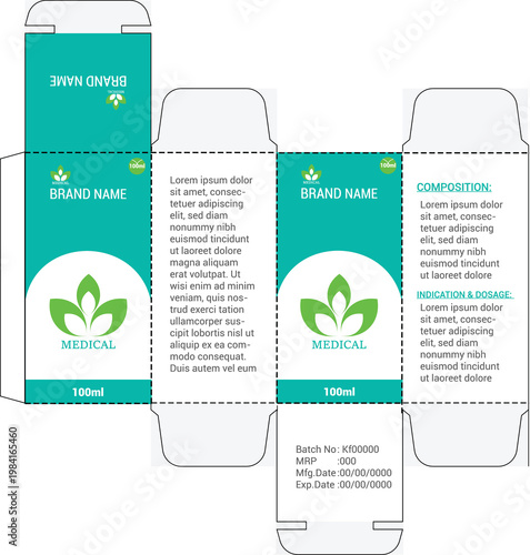 Professional Medicine Packaging Design Template
