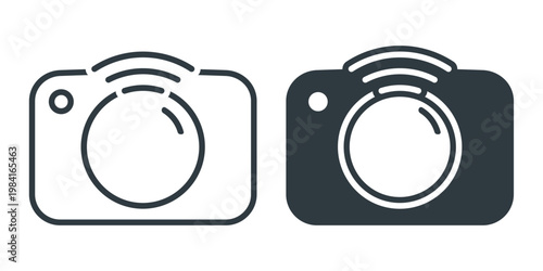 Smart Wireless Camera Icon. Vector Illustration
