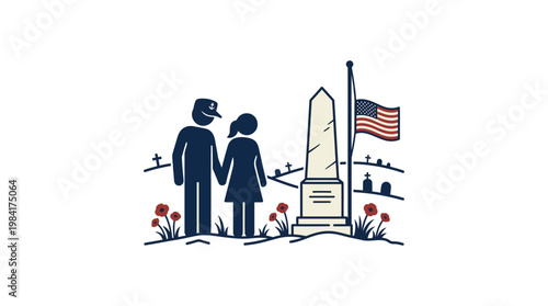 Couple Honors Fallen Soldier at War Memorial