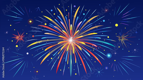 fireworks over the night sky