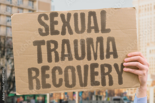 Cuadro en lienzo "Sexual Trauma Recovery" Access to a trusted non-judgmental listener is the foundational requirement for meaningful sexual trauma recovery