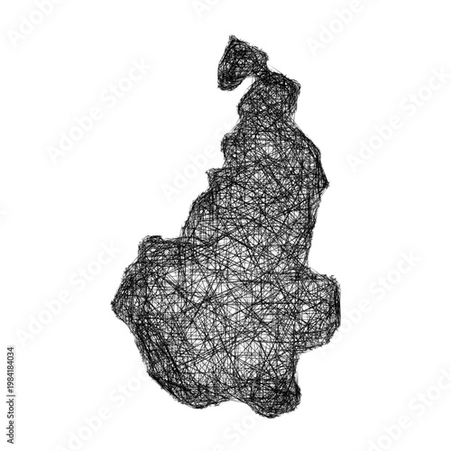 Sketch Nevsehir outline map design