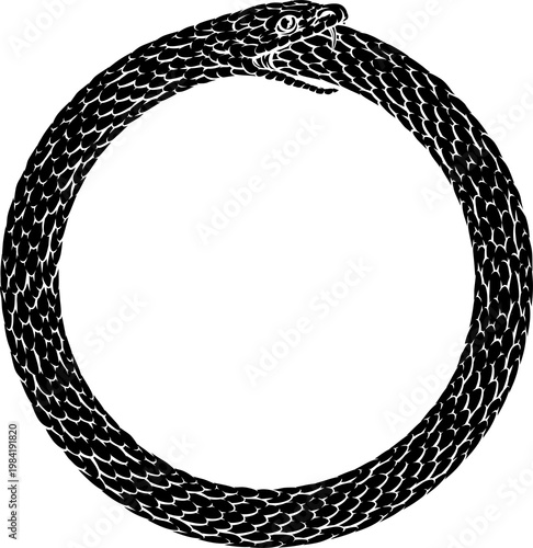 An Ouroboros or Uroboros ci...