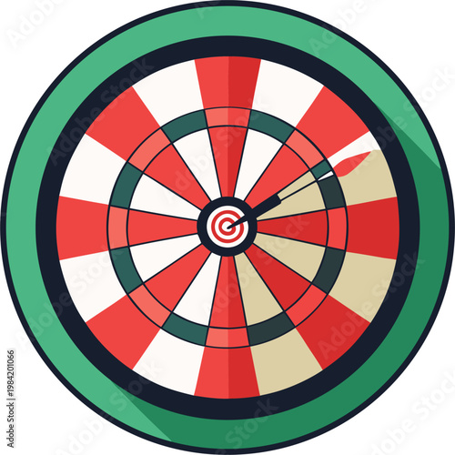 Dartboard icon stock illustration
