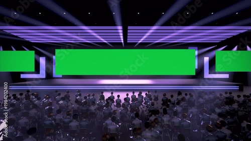 Conference Presentation Light Overlay VFX Green Screen Corporate Stage Effect