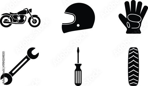 vector illustration of a set of abstract symbols
