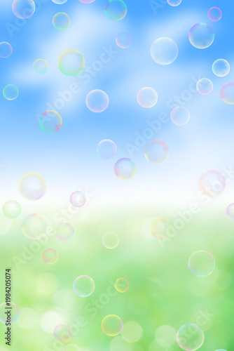 みどりバックのシャボン玉