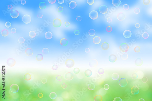 みどりバックのシャボン玉