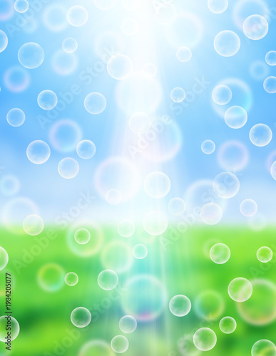 みどりバックのシャボン玉