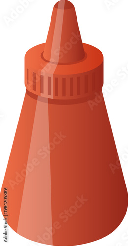 Sauce Bottle Food Packaging Illustration